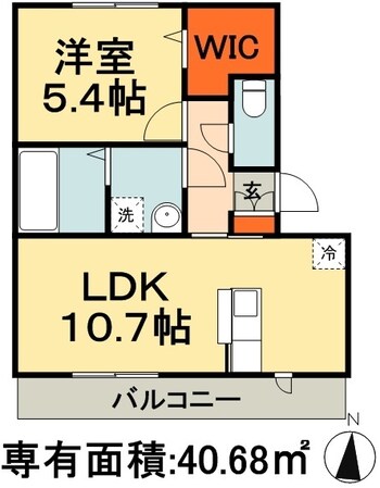 ＰＡＲＫ　ＨＩＬＬＳ　ＭＩＹＡＫＯ　Ａ棟の物件間取画像